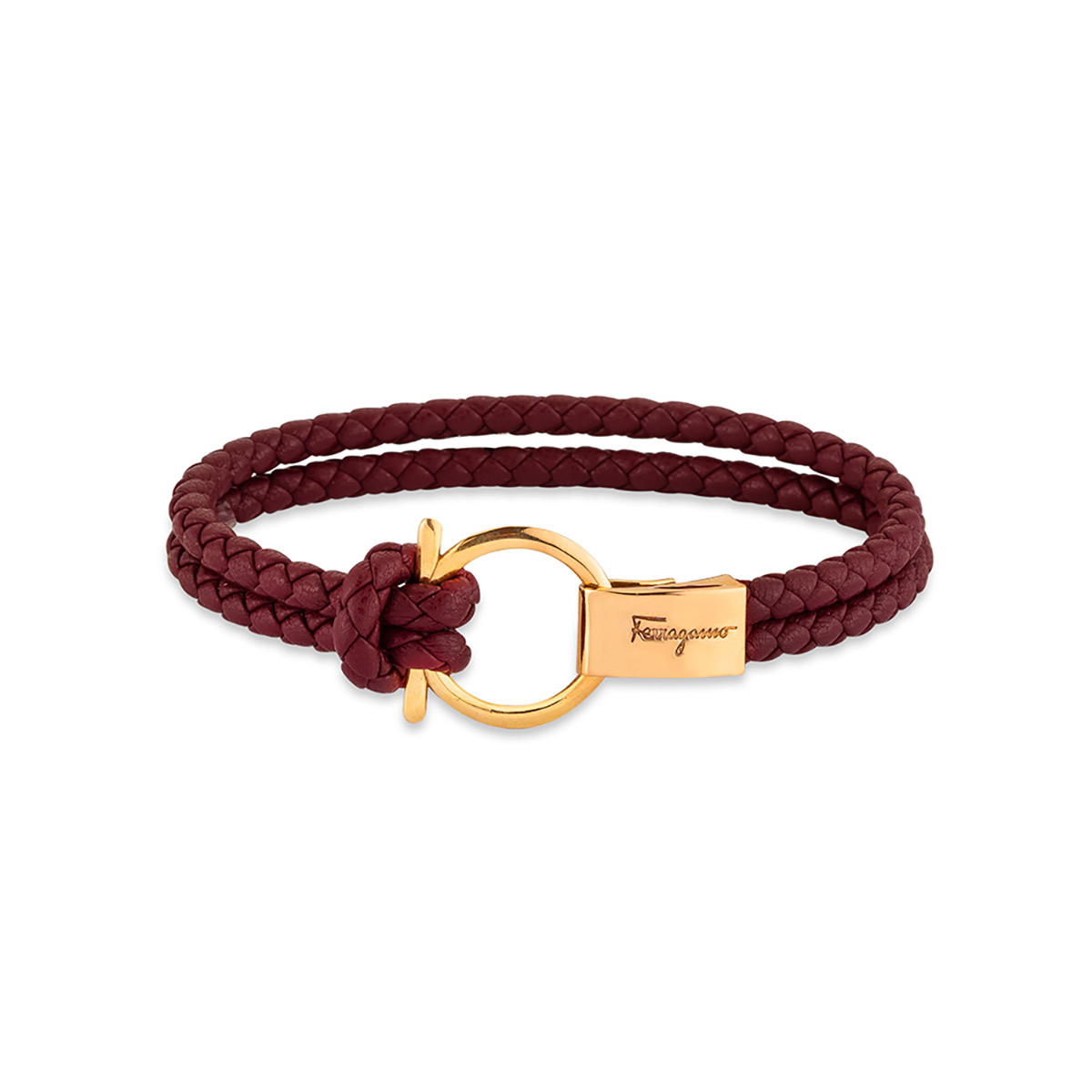 دستبند چرم و طلا  کد BMR131-4