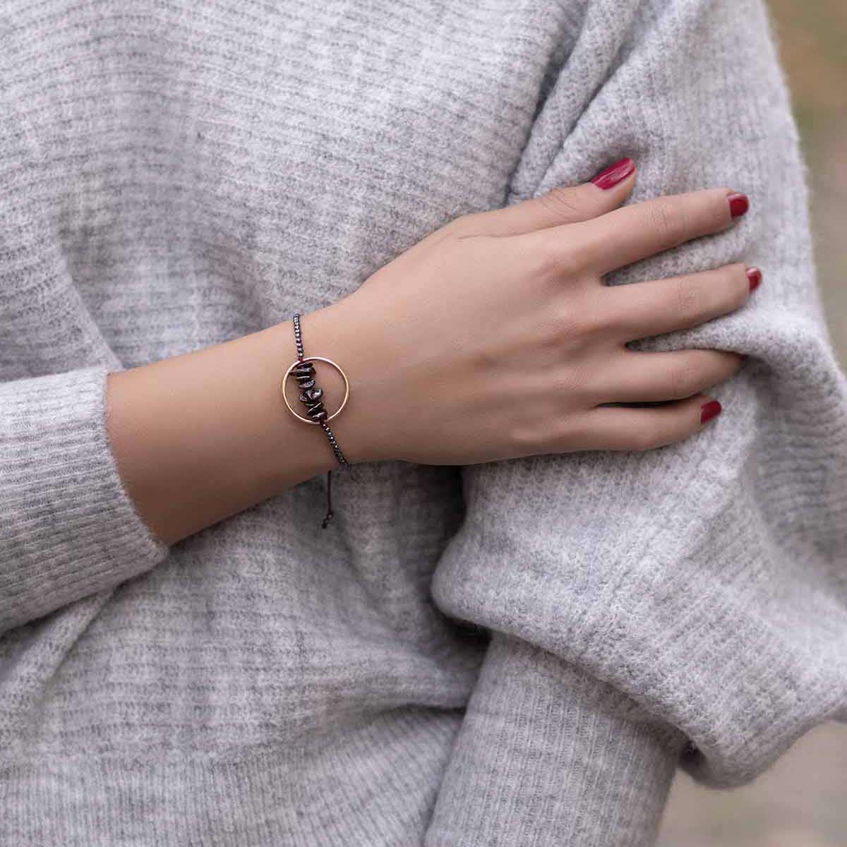 دستبند سنگی  کد BSH242