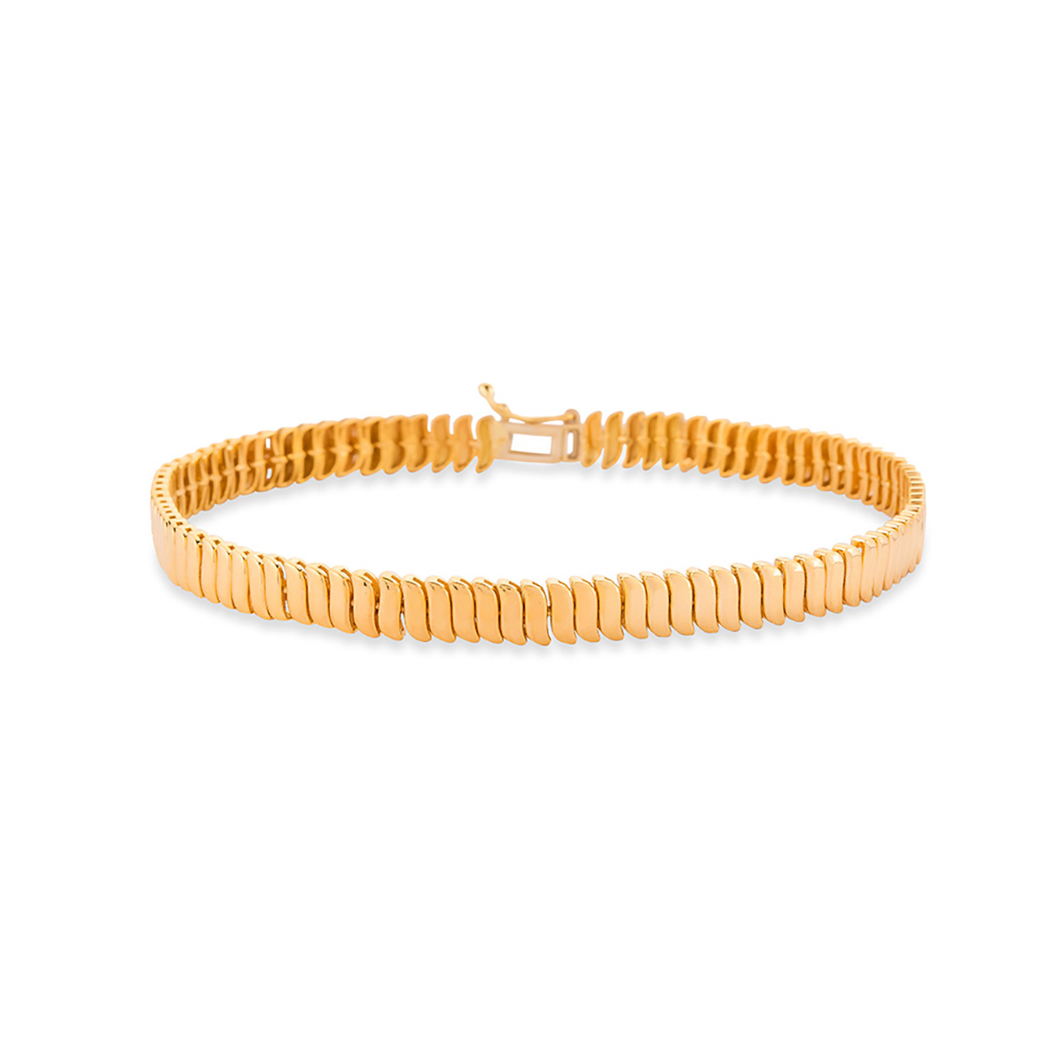 دستبند زنجير طلا  کد BM351