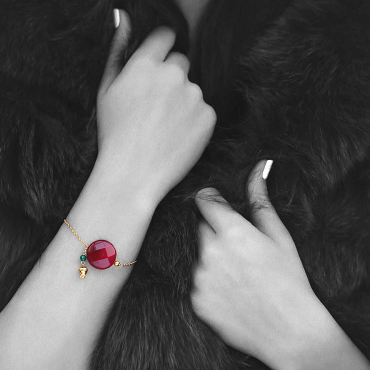 دستبند زنجير طلا  کد BT063