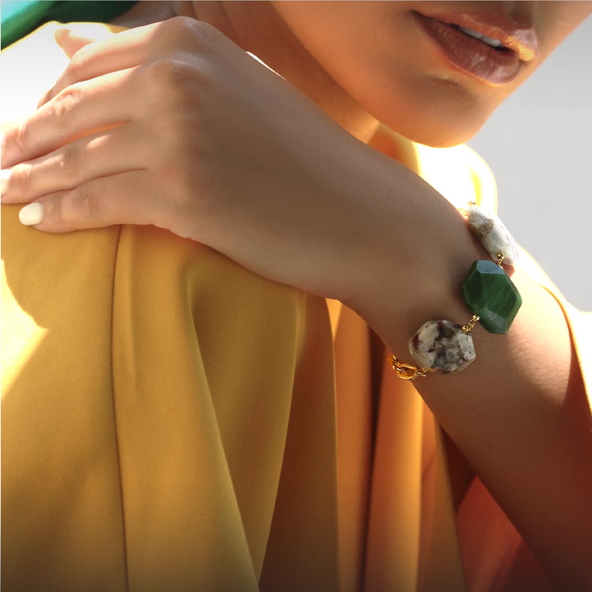 دستبند زنجير طلا  کد BT096