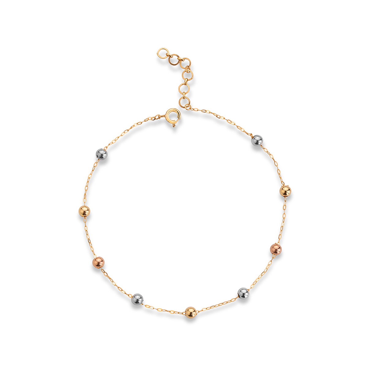 دستبند زنجير طلا  کد BMR477