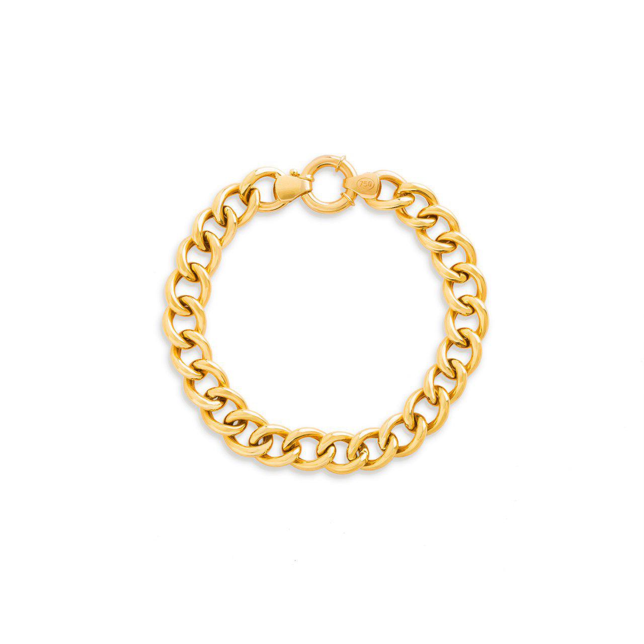 دستبند زنجير طلا  کد RSB-1117