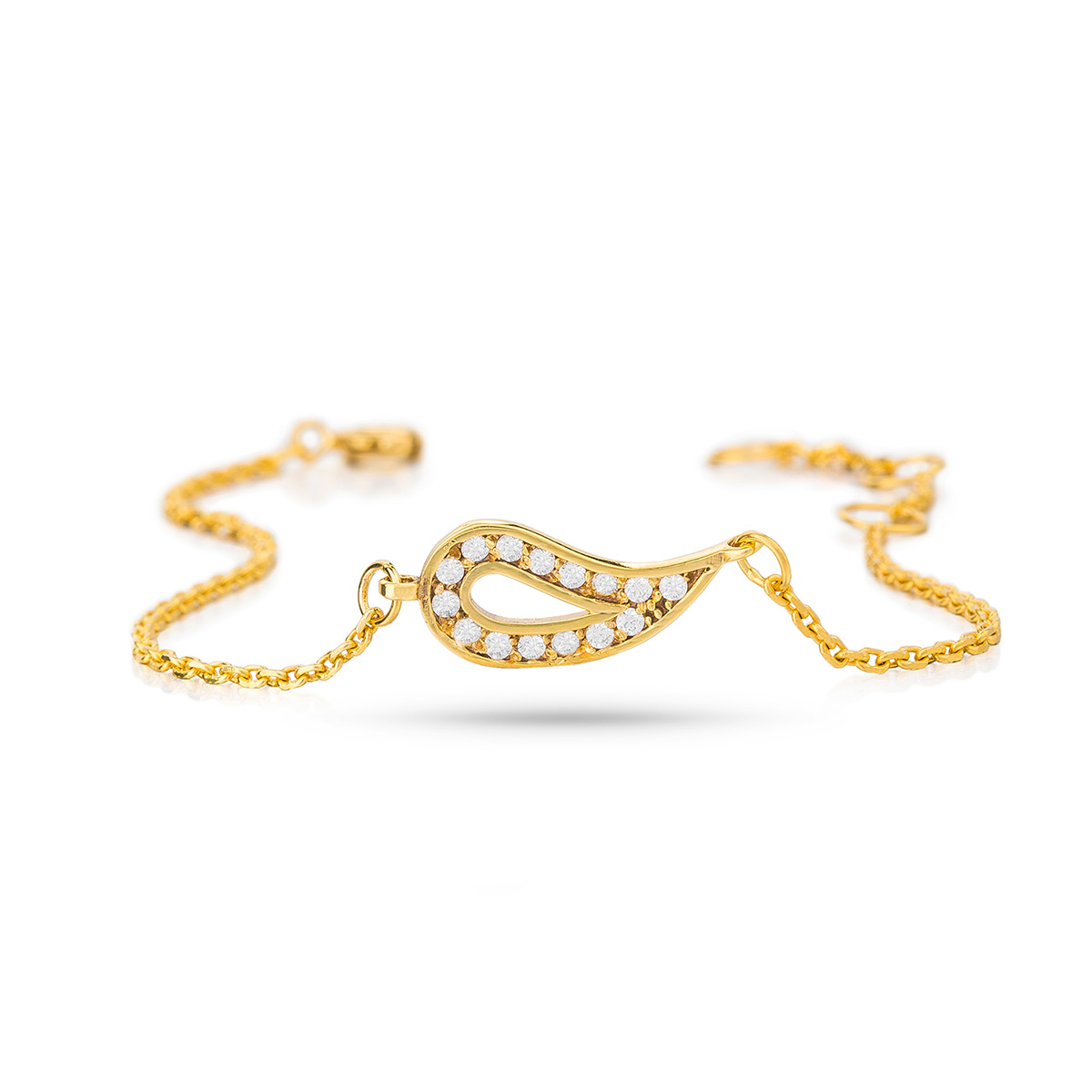 دستبند زنجير طلا  کد BM130