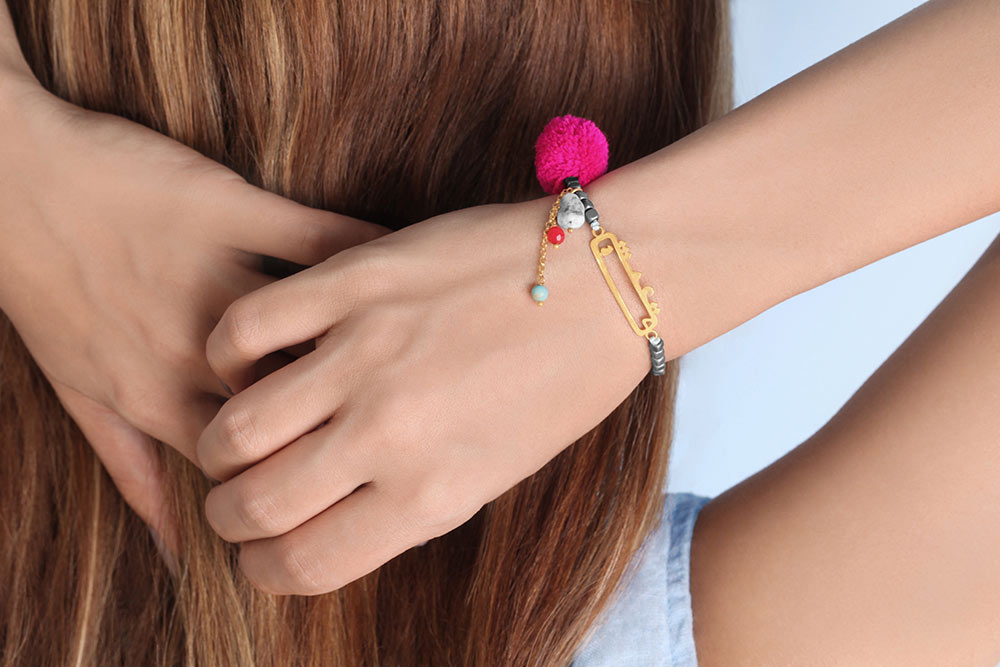 دستبند سنگی  کد BSH031