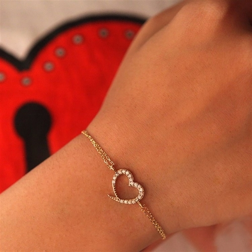 دستبند زنجير طلا  کد RSB-1021