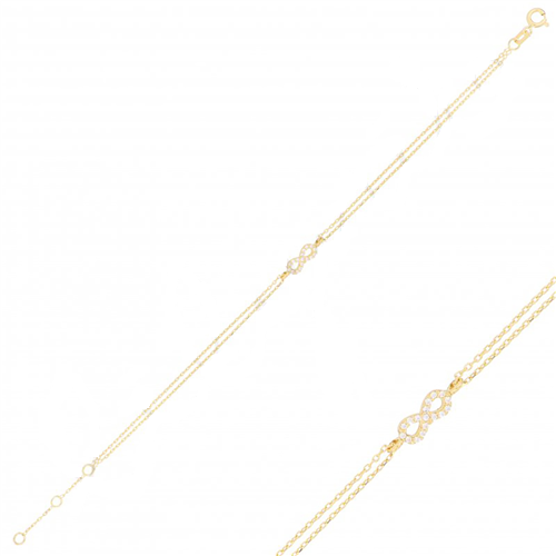 دستبند زنجير طلا  کد RSB-1029