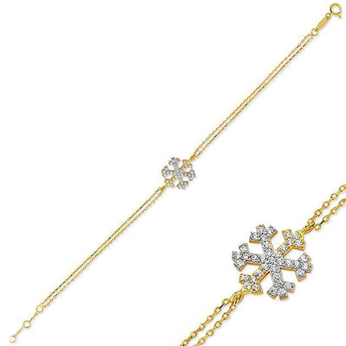 دستبند زنجير طلا  کد RSB-1028