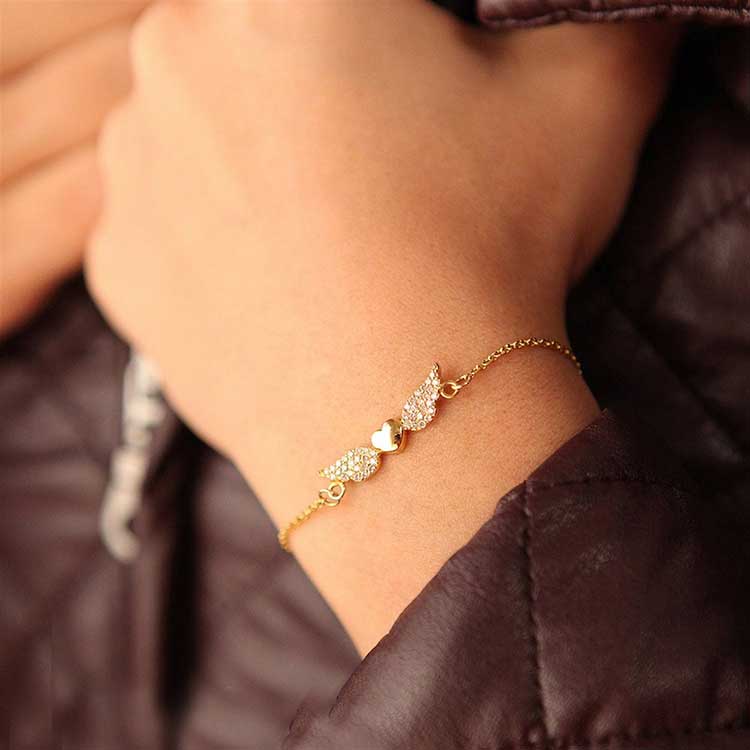 دستبند زنجير طلا  کد BM141