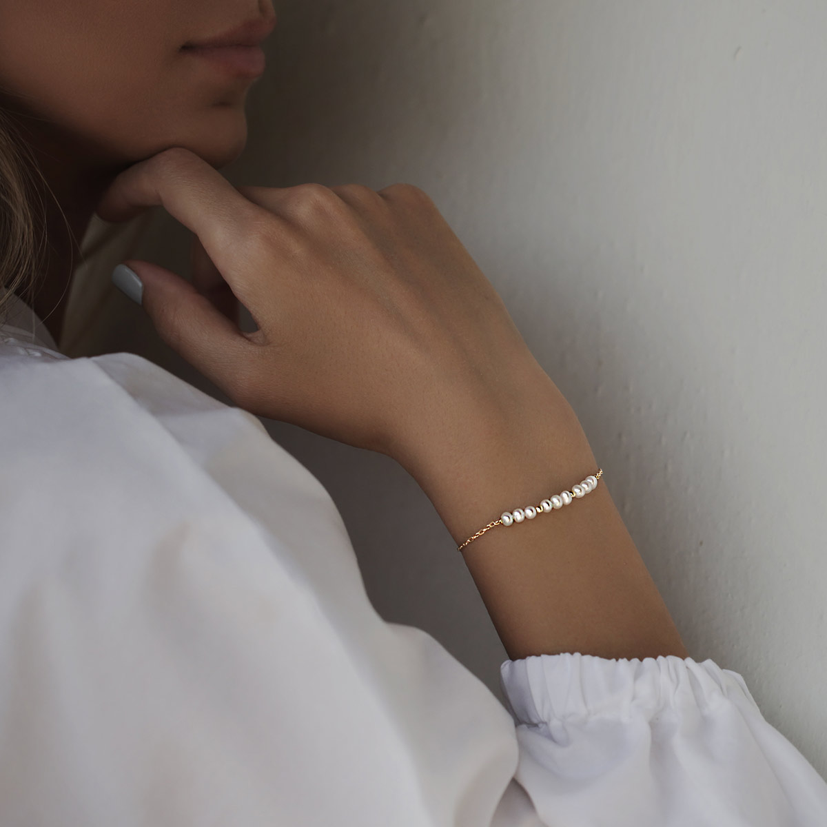 دستبند زنجير طلا  کد BT086