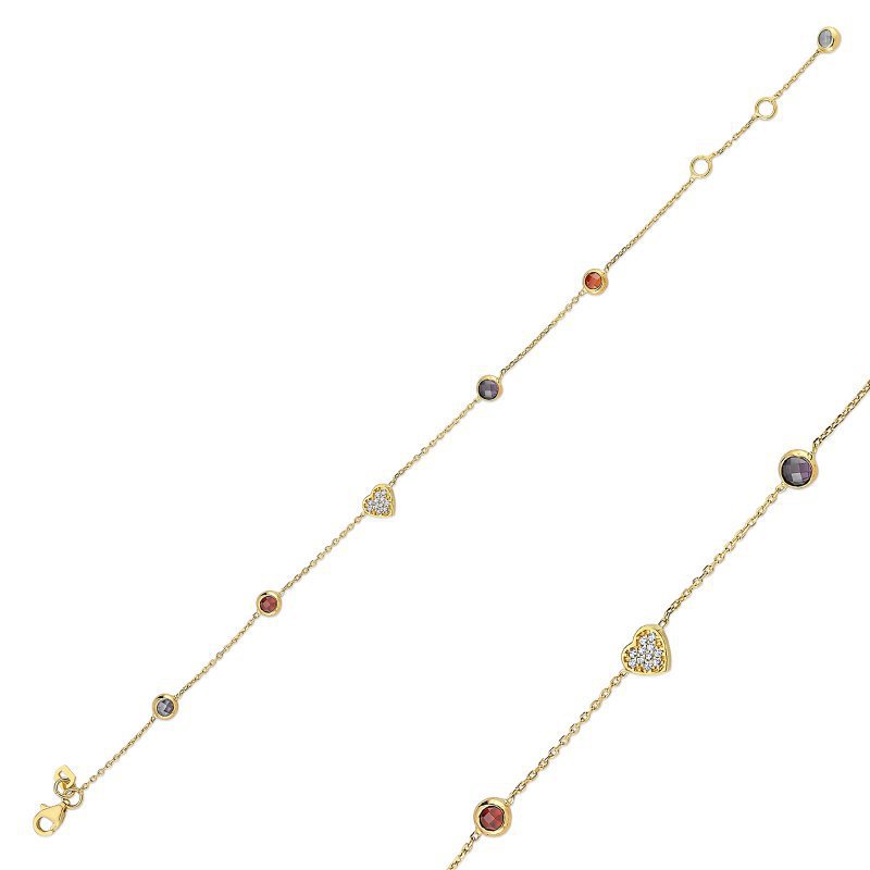 دستبند زنجير طلا  کد MRCB-26