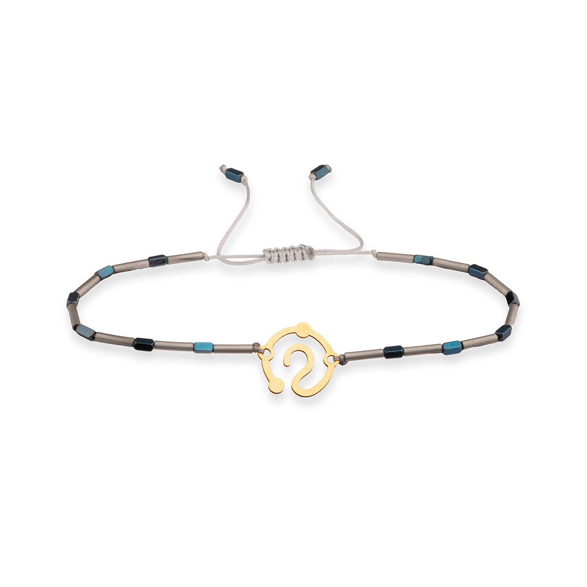 دستبند سنگی علامت سیوال لیزری کد LMB073