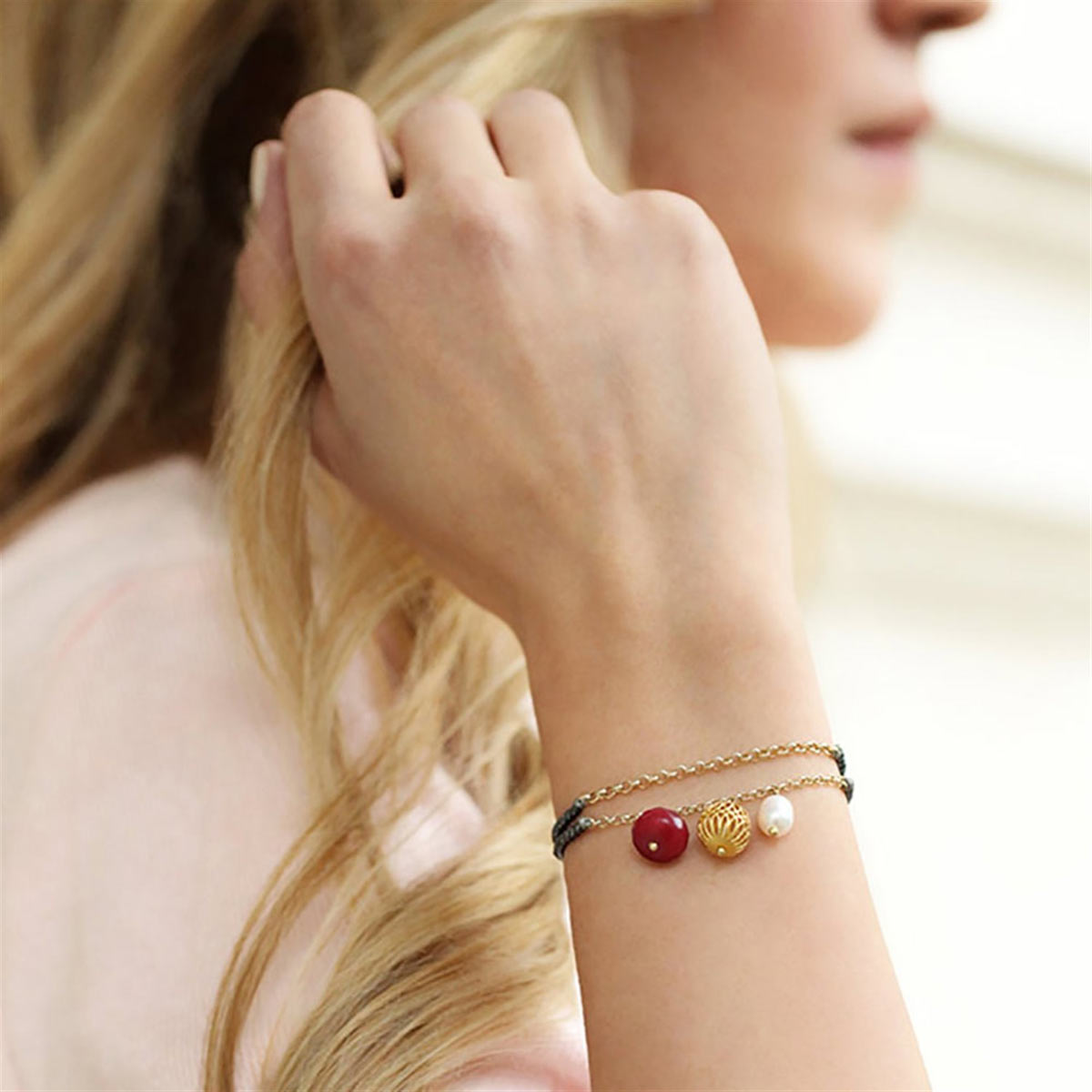 دستبند سنگی  کد BSH053