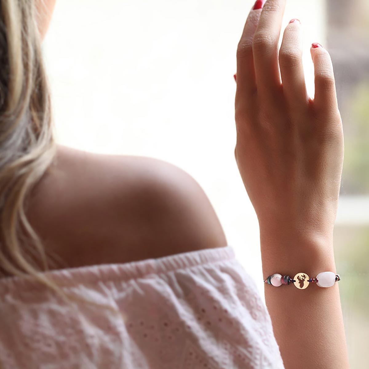 دستبند سنگی  کد BSH122