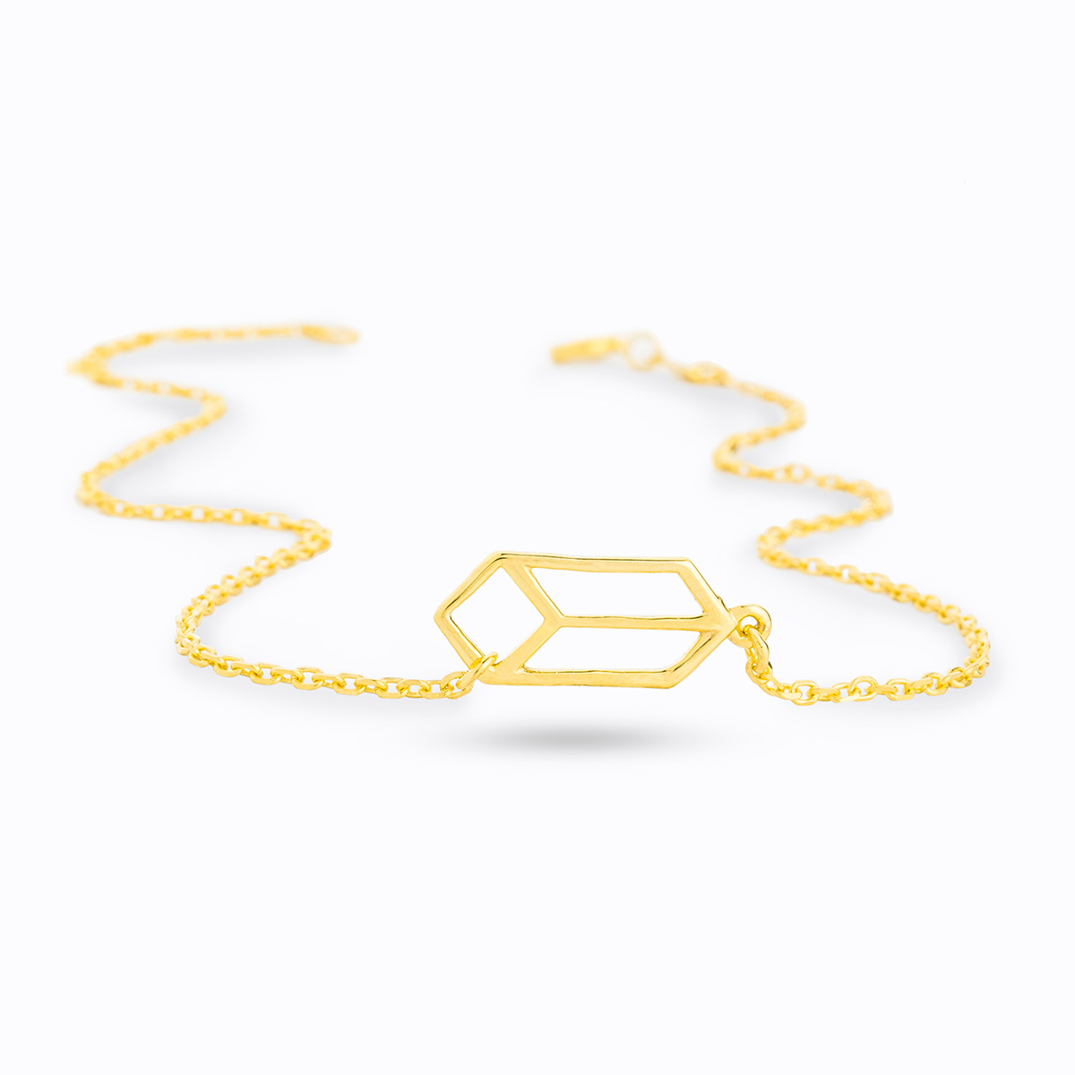 دستبند زنجير طلا  کد BMH034
