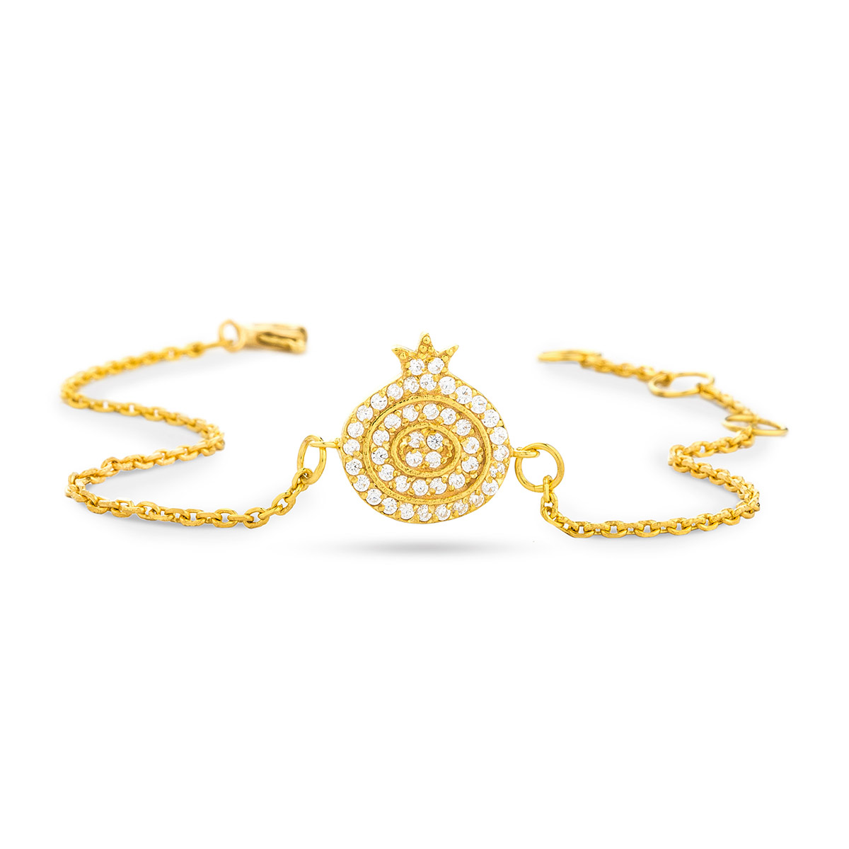 دستبند زنجير طلا  کد BM079