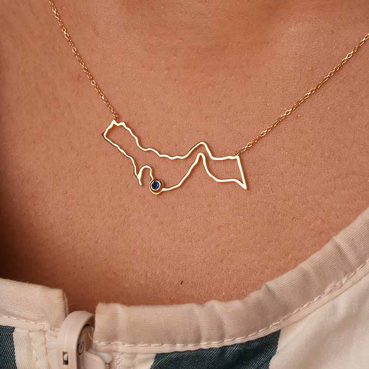 گردنبند خلیج فارس تو خالی کد NM511