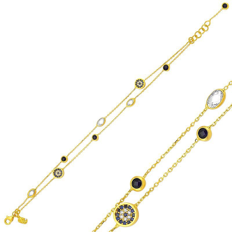 دستبند زنجير طلا  کد MRCB-22