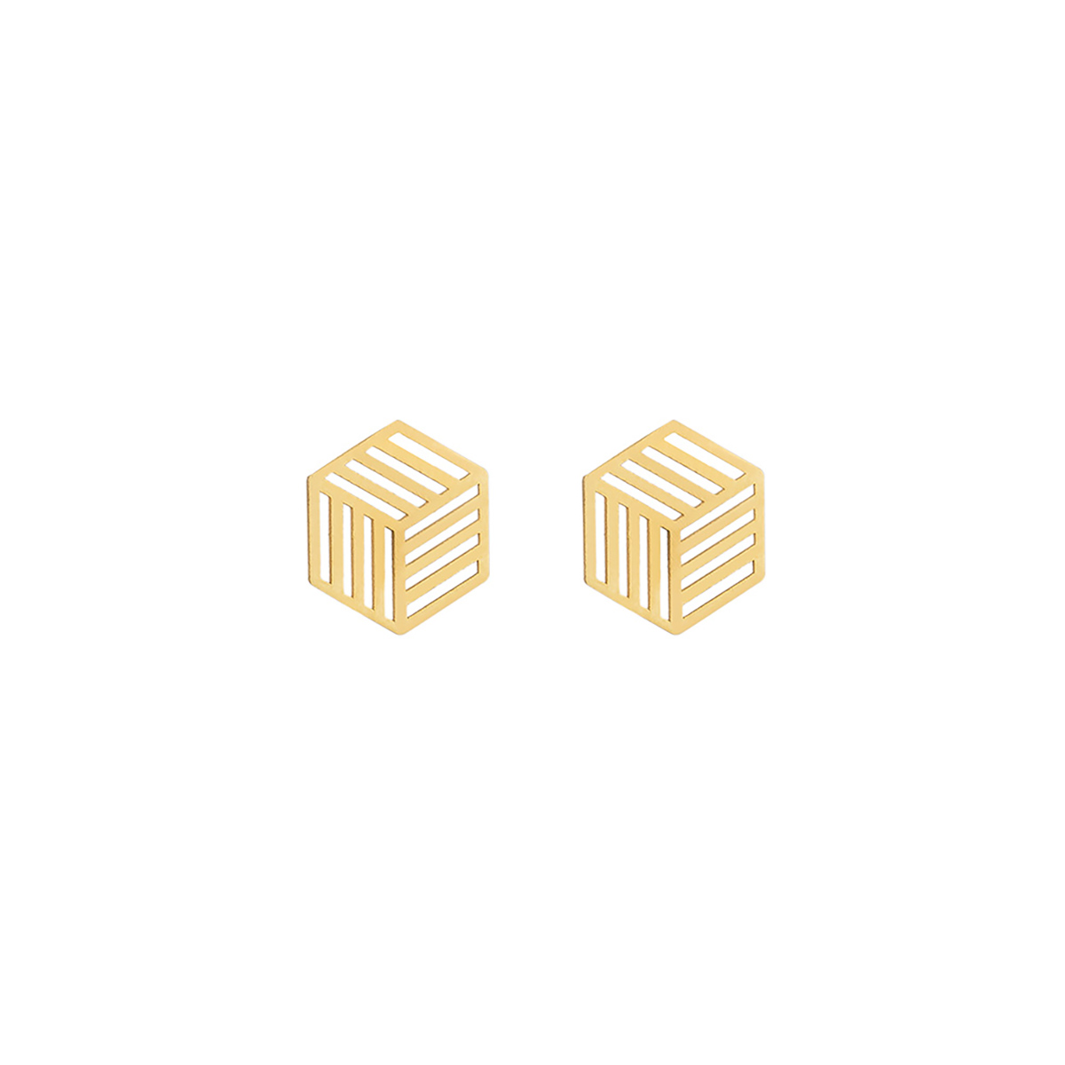 گوشواره مکعب لیزری کد LME127