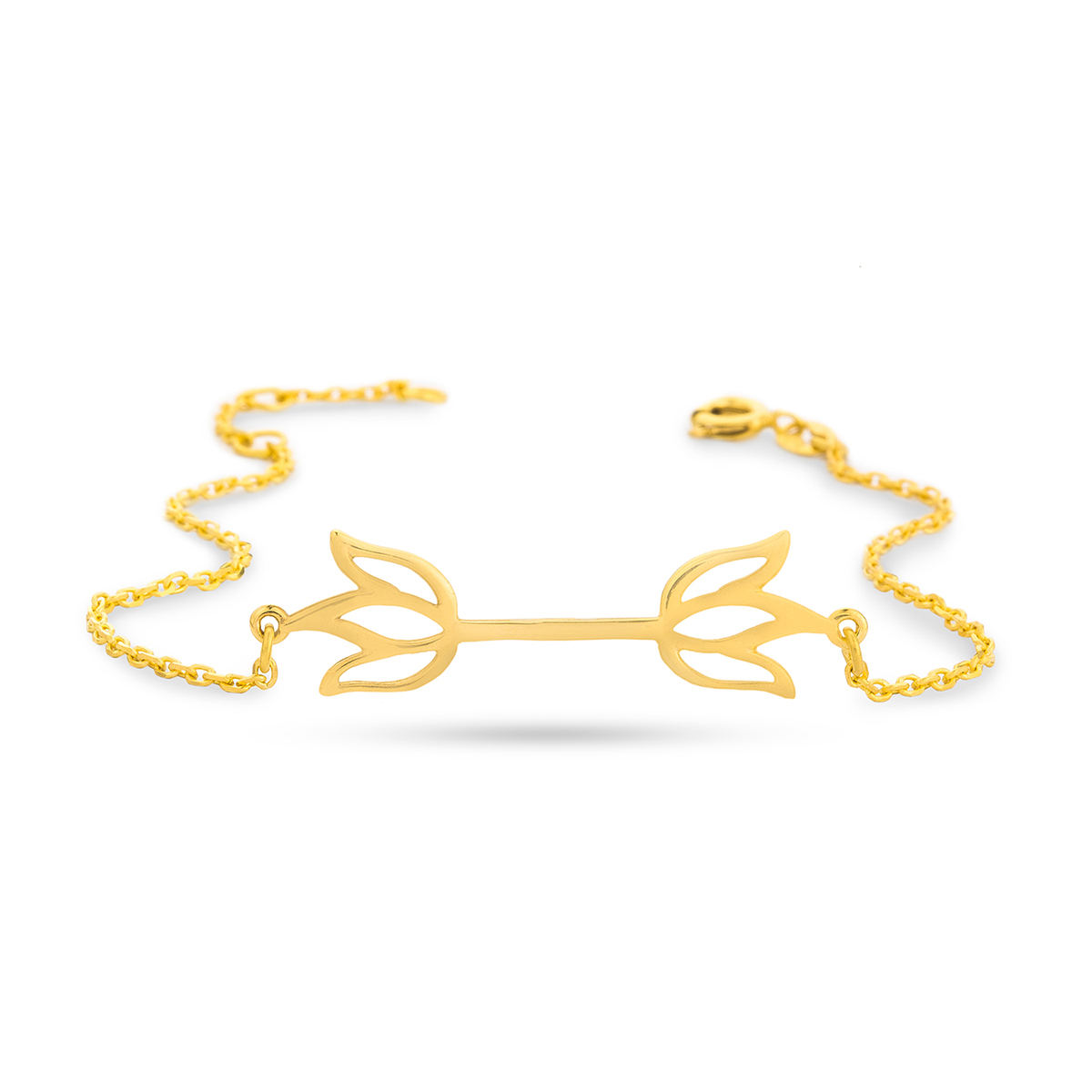 دستبند زنجير طلا  کد BMH053