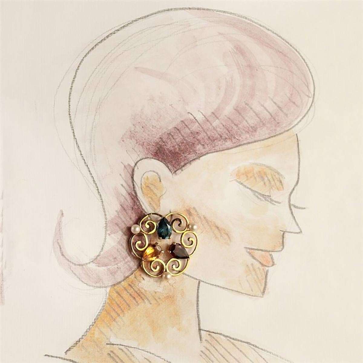 گوشواره  کد EM103