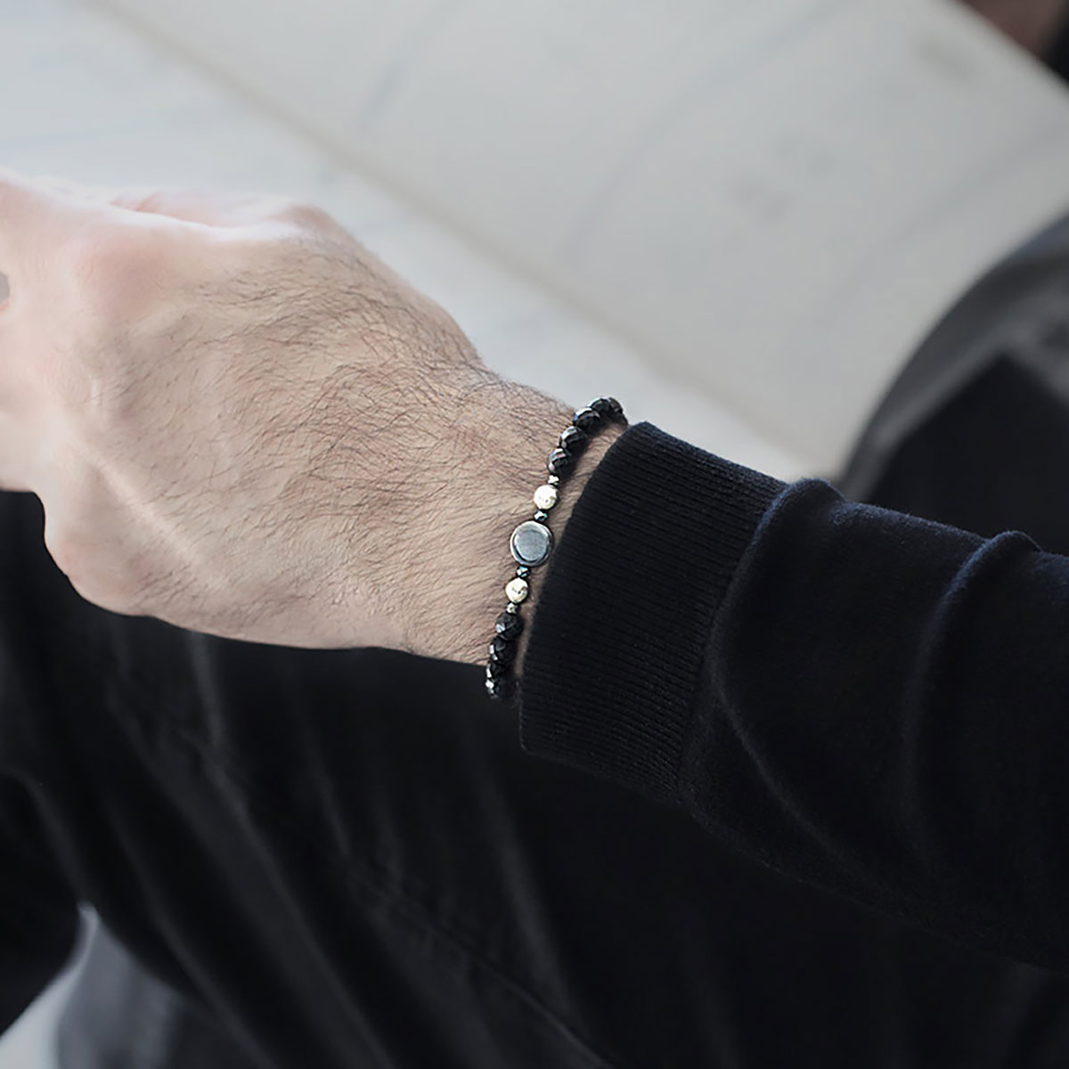 دستبند سنگی  کد BSH220