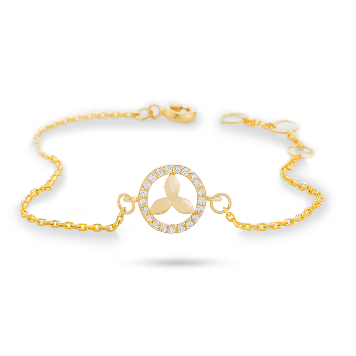 دستبند زنجير طلا  کد BM145