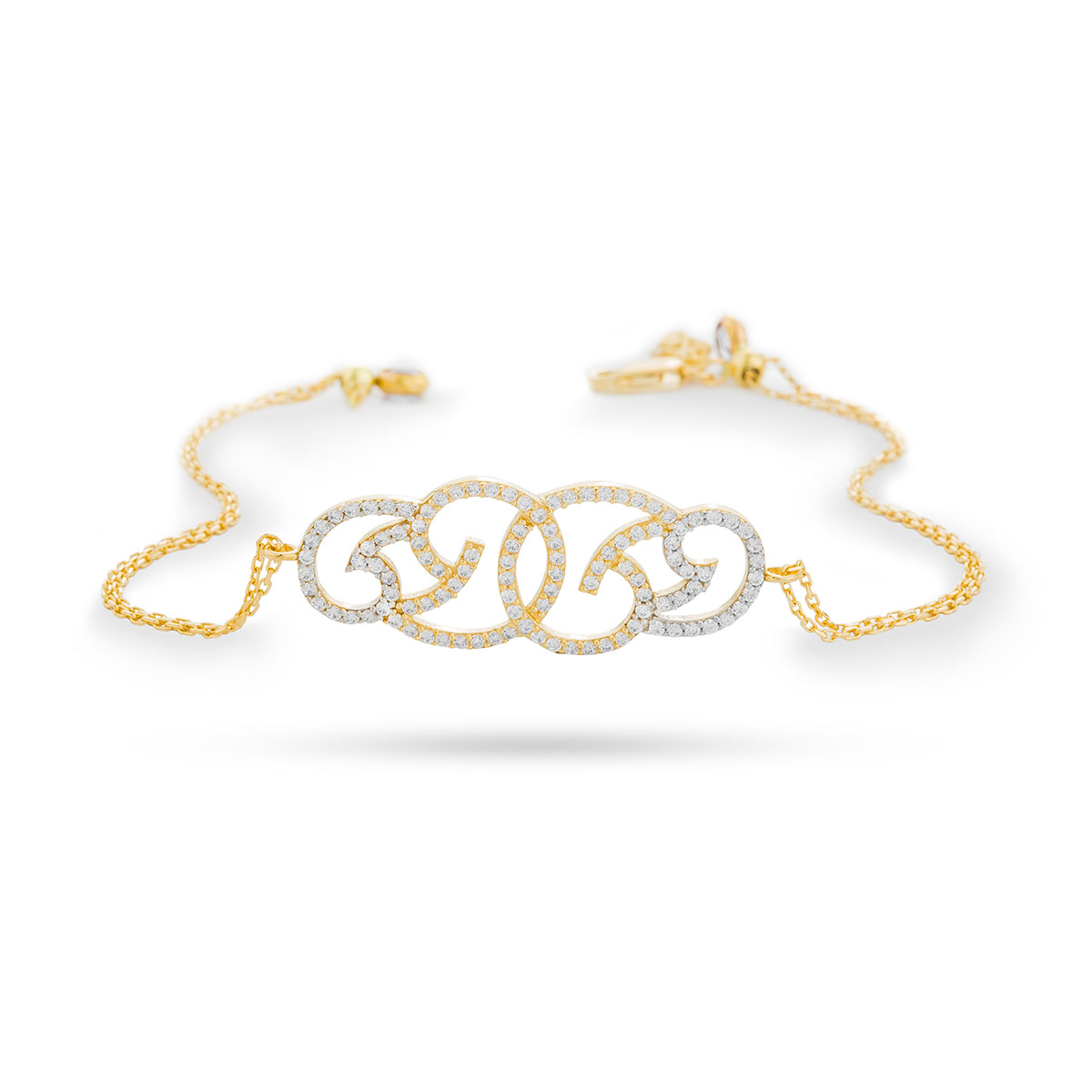 دستبند زنجير طلا  کد RS-555