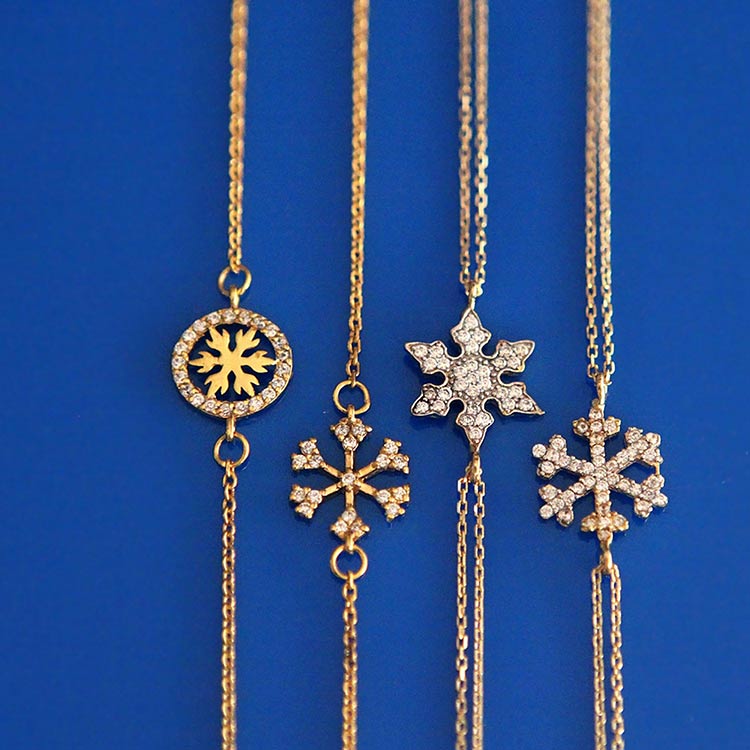 دستبند زنجير طلا  کد BM179