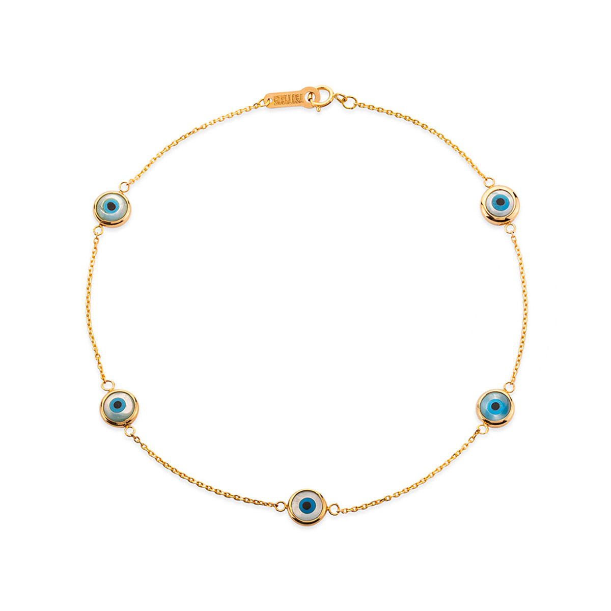 دستبند زنجير طلا  کد BMR318