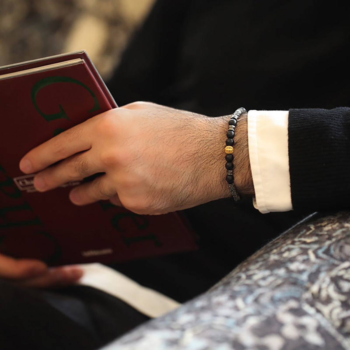 دستبند سنگی  کد BSH124