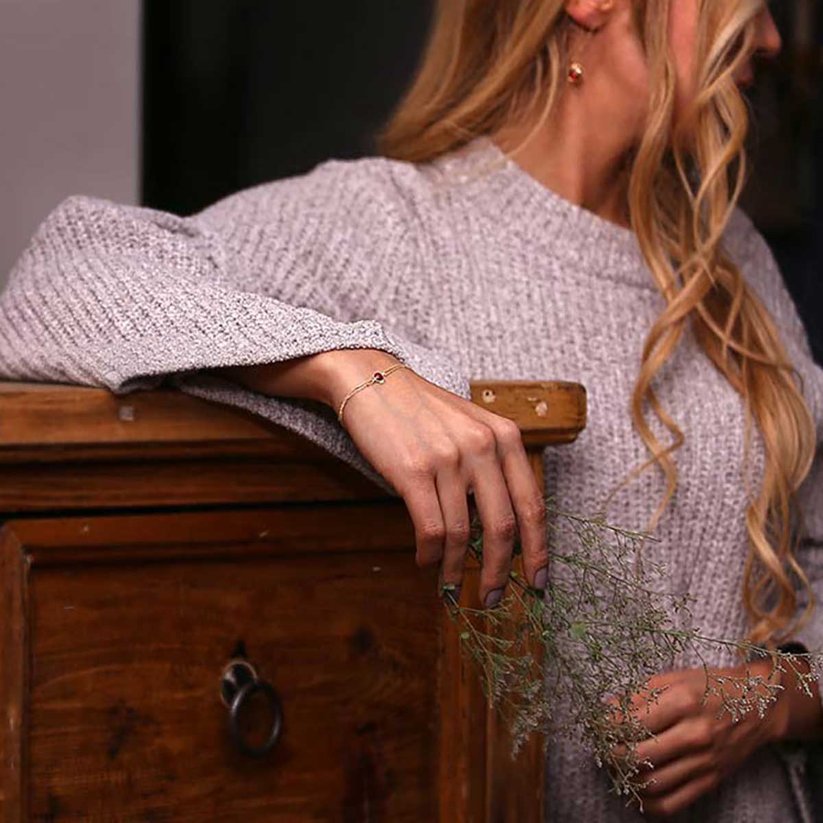 دستبند زنجير طلا  کد RSB-1383