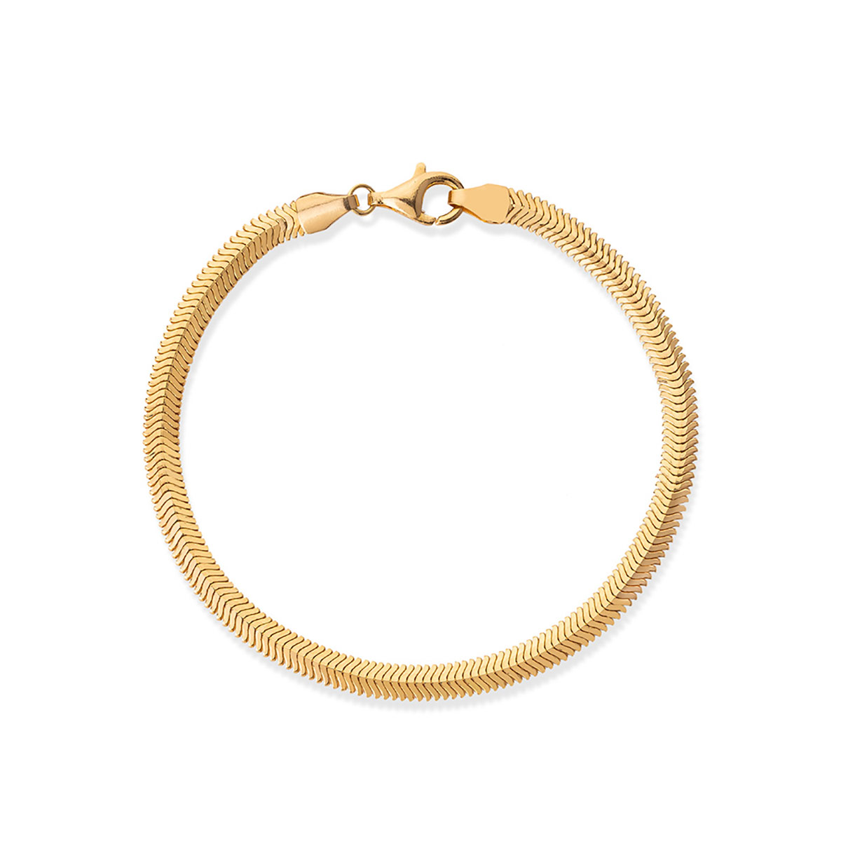 دستبند زنجير طلا  کد BMR240