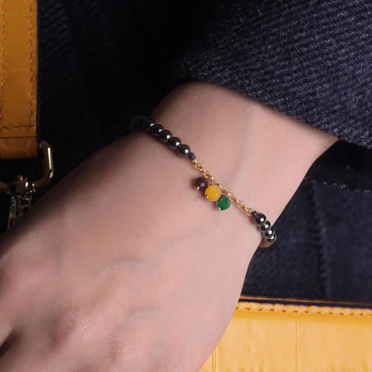 دستبند سنگی  کد BSH015