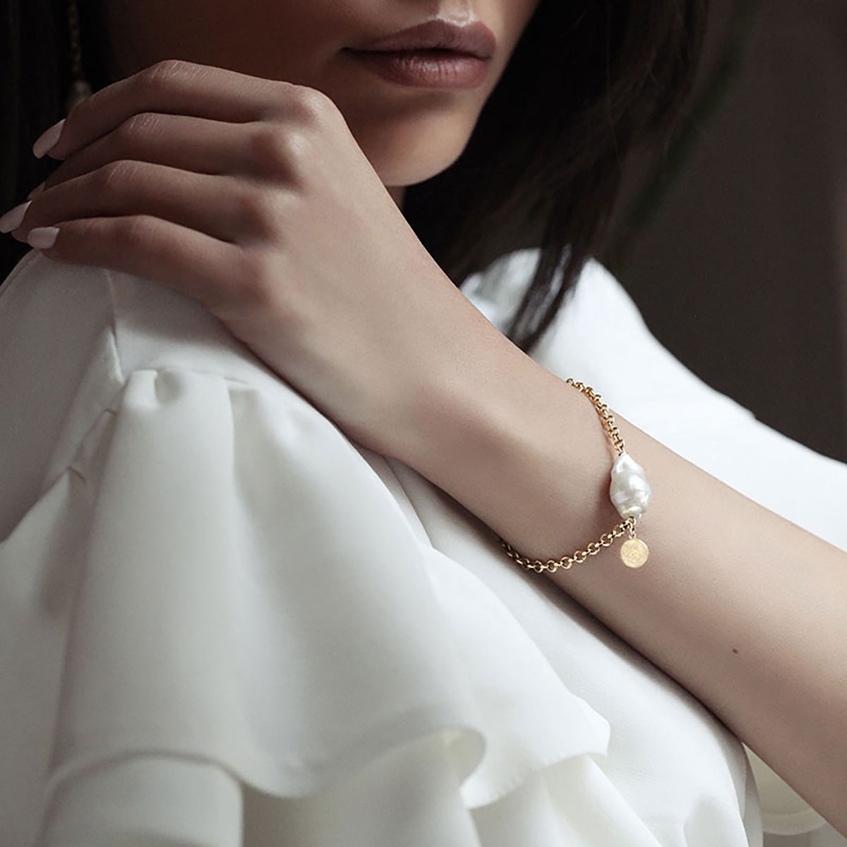 دستبند زنجير طلا  کد BT095