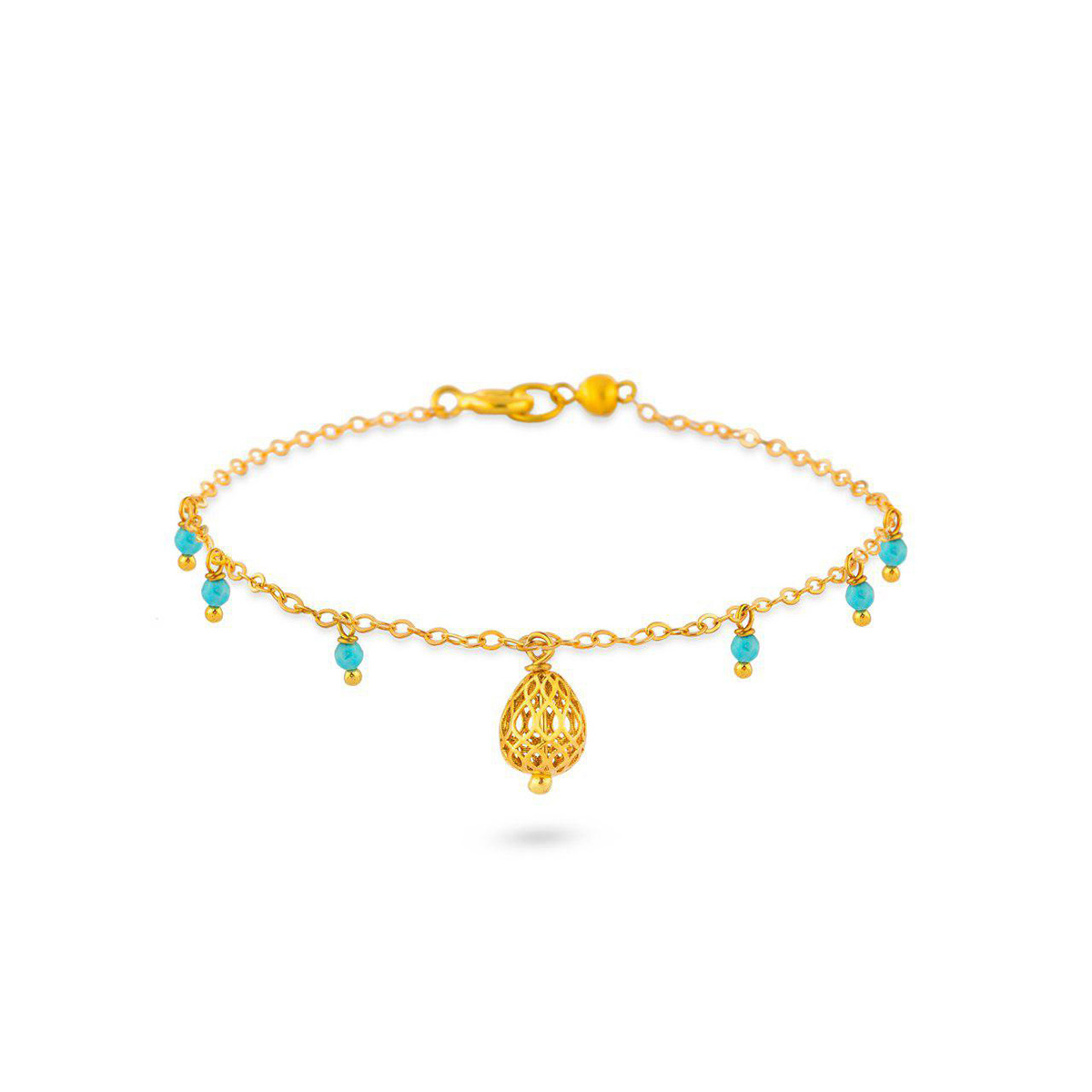 دستبند زنجير طلا  کد BT036