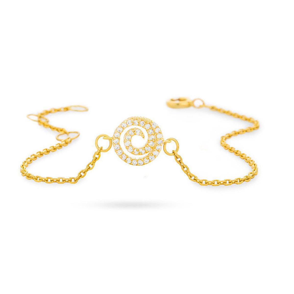 دستبند زنجير طلا  کد BM152