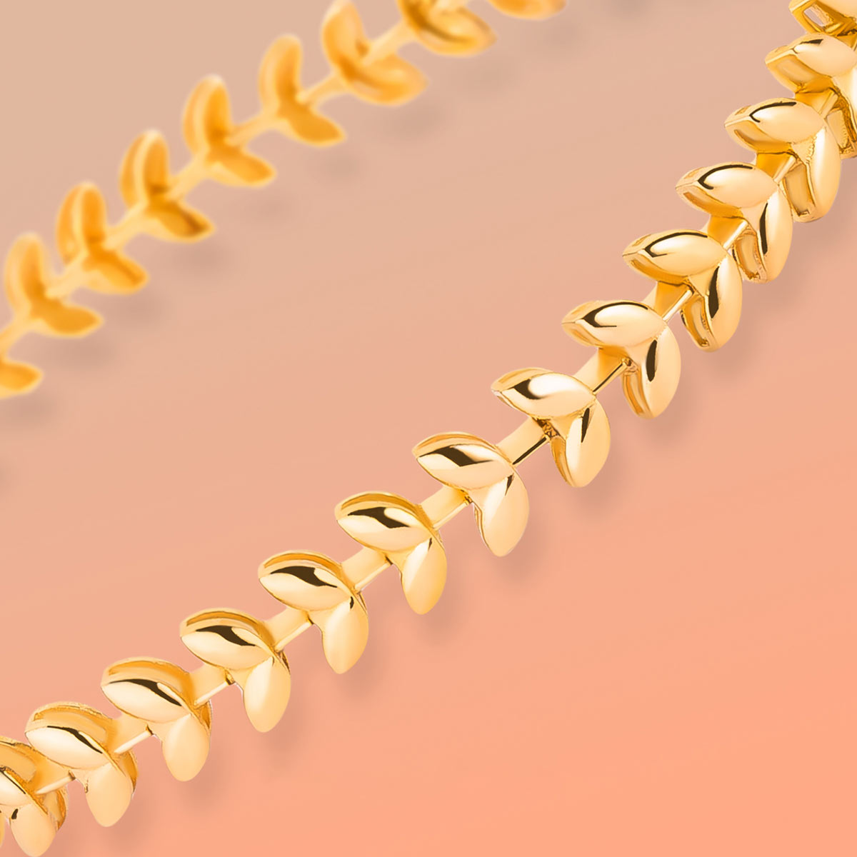 دستبند زنجير طلا  کد BM353