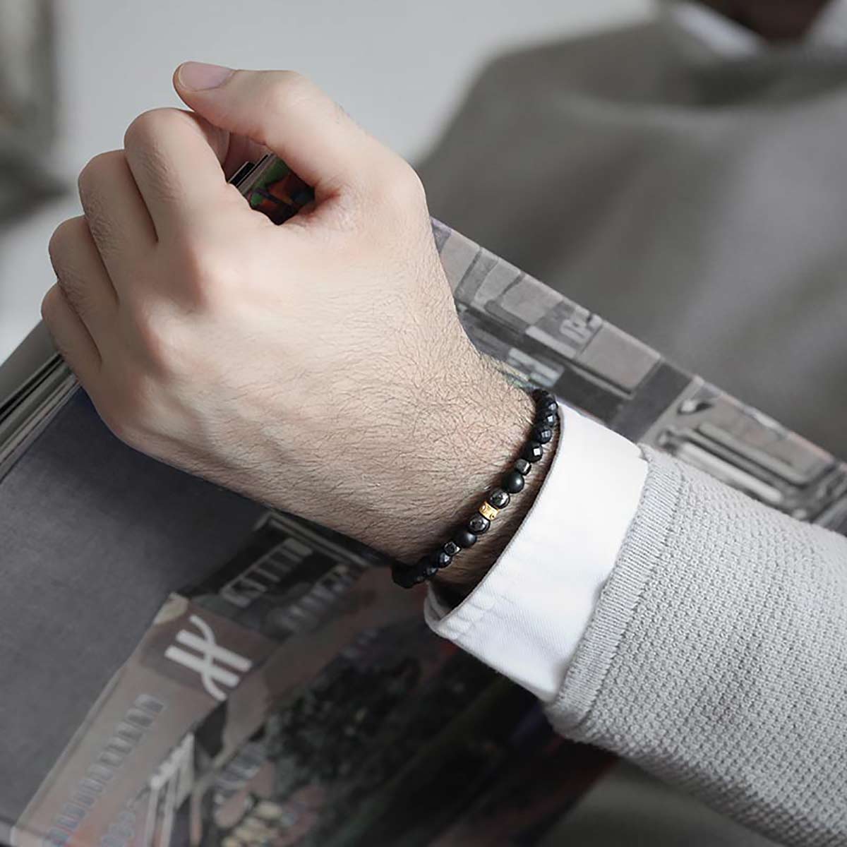 دستبند سنگی  کد BSH184