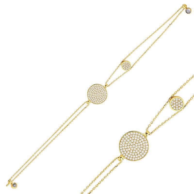 دستبند زنجير طلا  کد RS-206