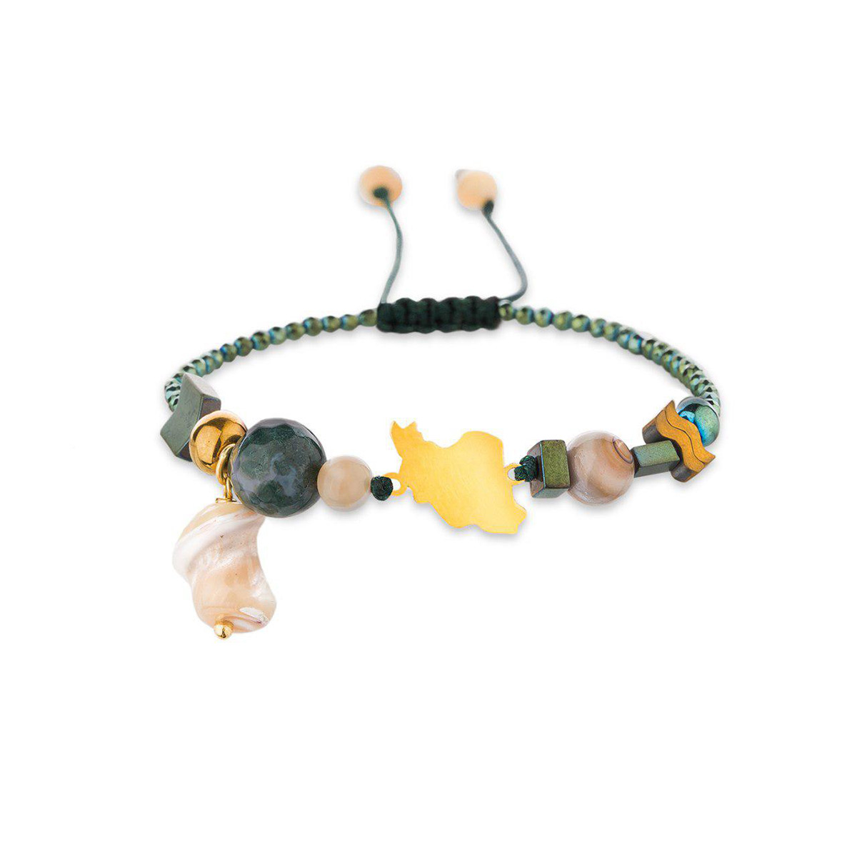 دستبند سنگی  کد BSH100