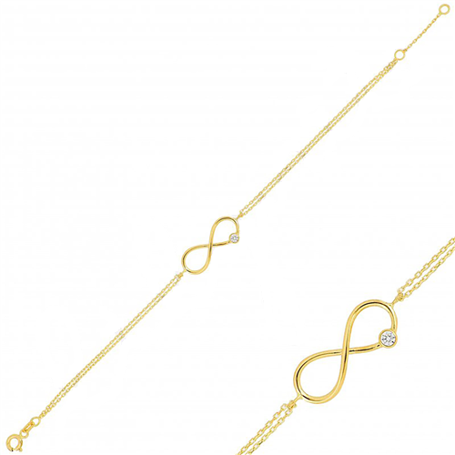 دستبند زنجير طلا  کد RSB-1052