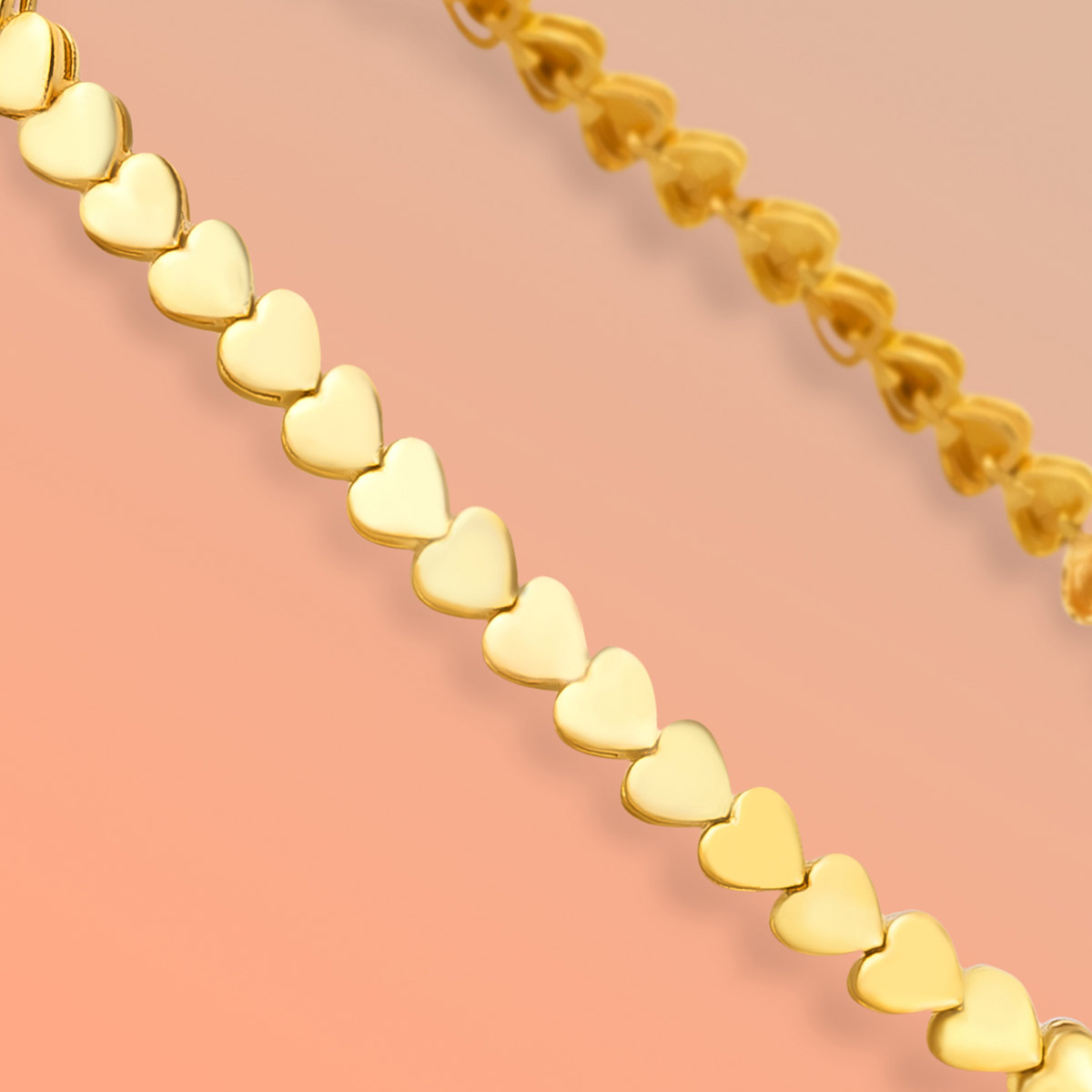 دستبند زنجير طلا  کد BM354