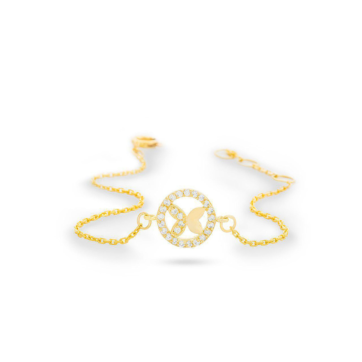 دستبند زنجير طلا  کد BM028