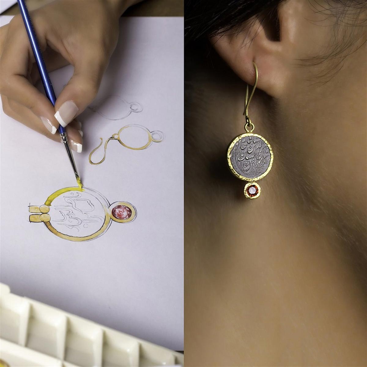 گوشواره  کد EE006