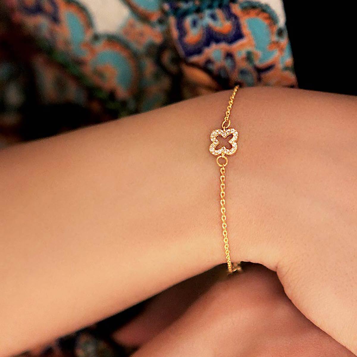 دستبند زنجير طلا  کد BM144