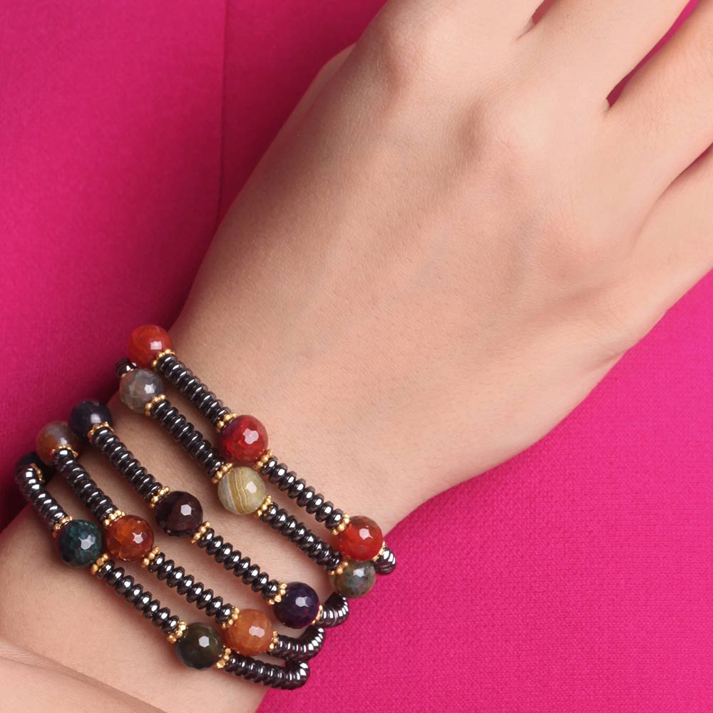 دستبند سنگی  کد BSH023