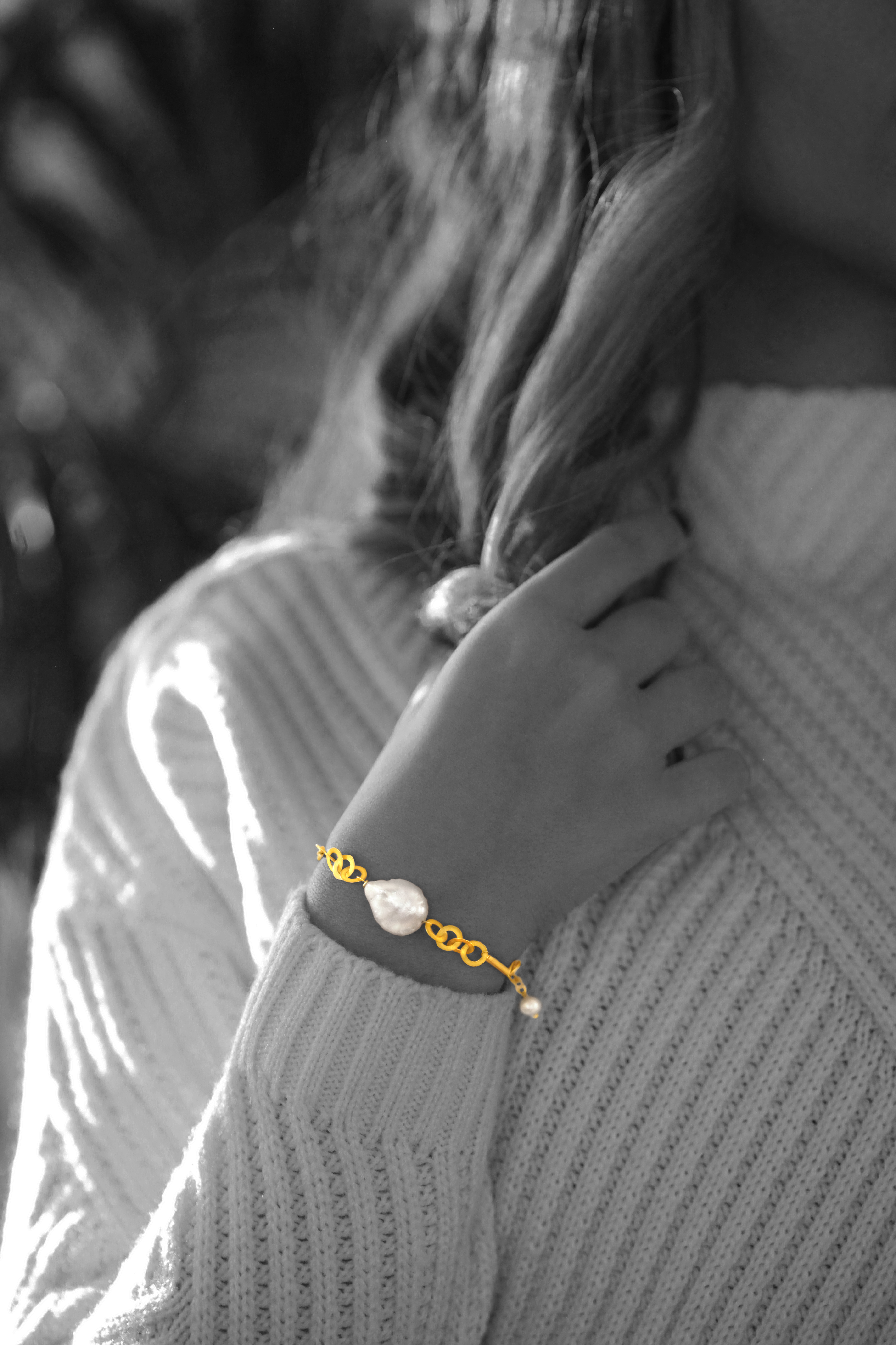 دستبند زنجير طلا  کد BT049