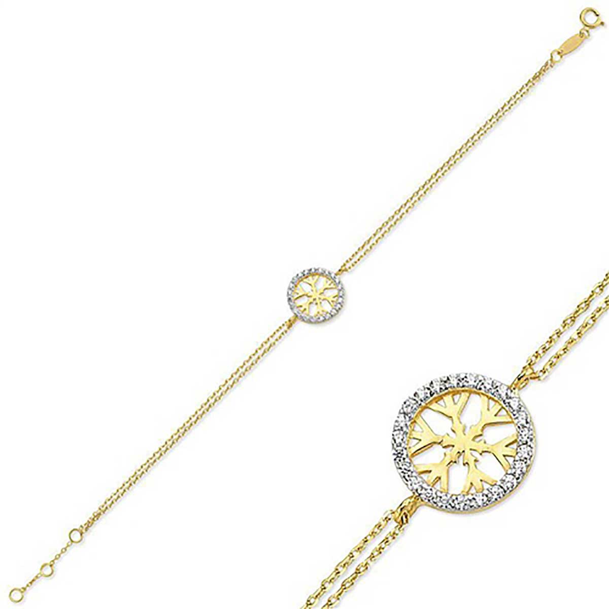 دستبند زنجير طلا  کد BMOH146