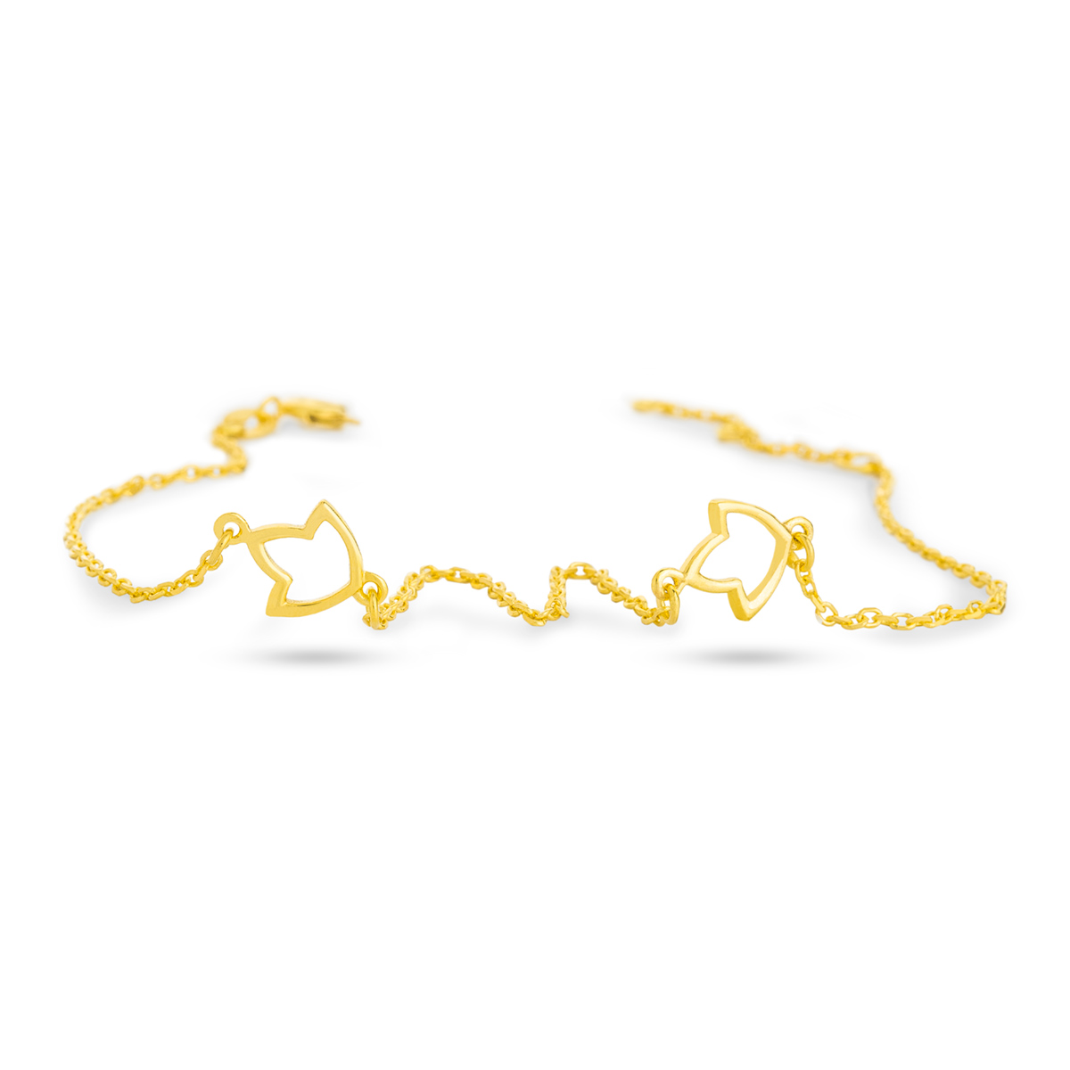 دستبند زنجير طلا  کد BMH004